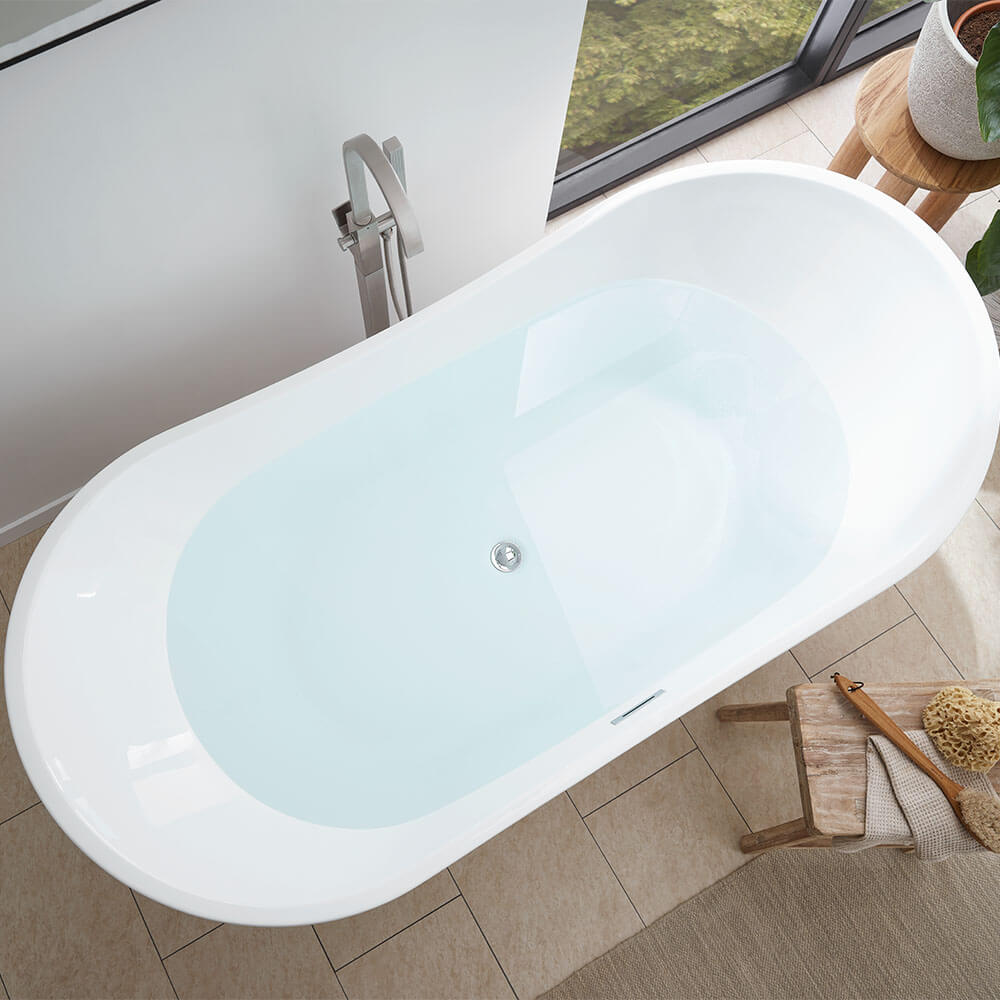 Freistehende Badewanne OVALO 170 x 80 cm