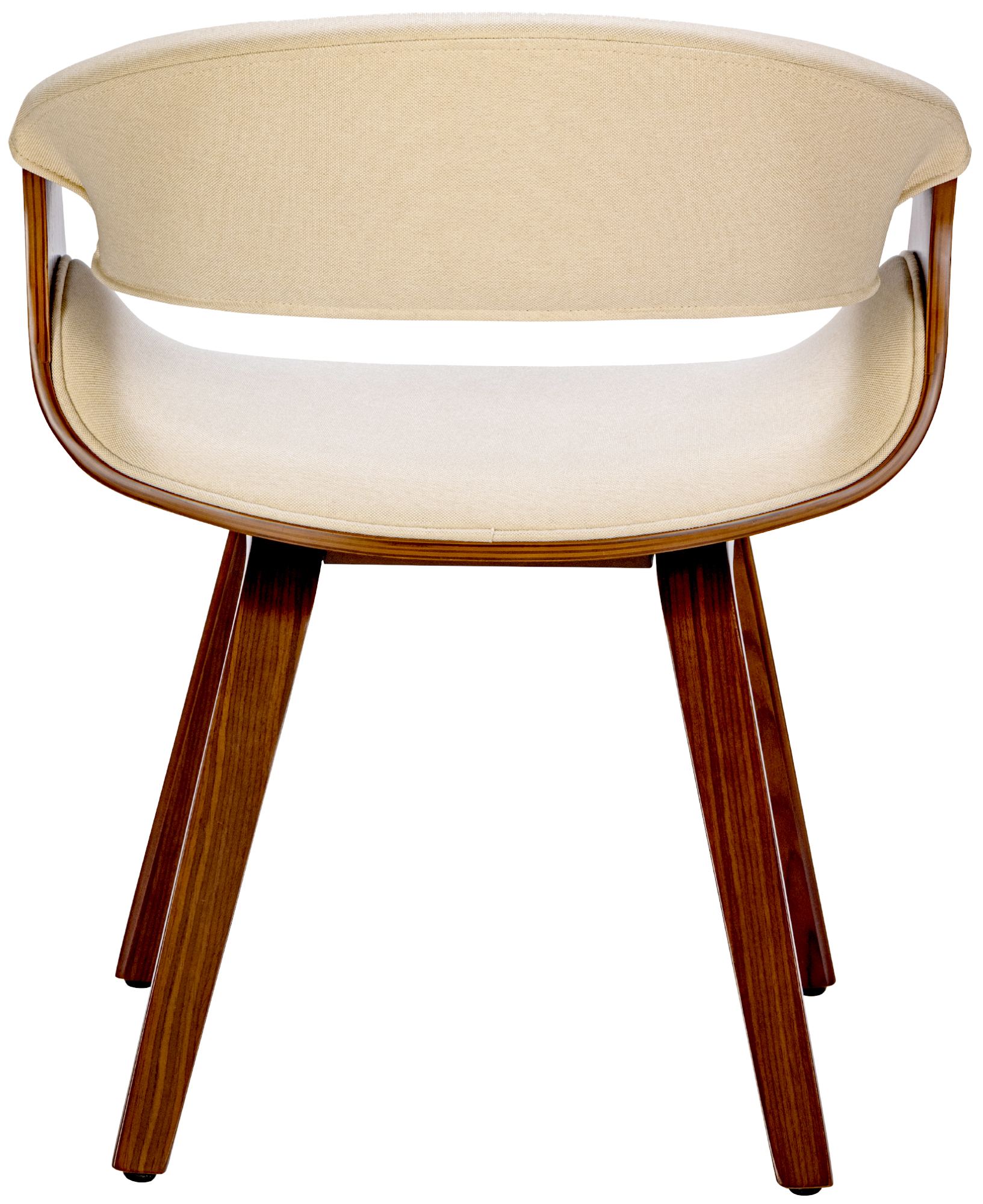 Esszimmerstuhl Foley Stoff, walnuss/creme