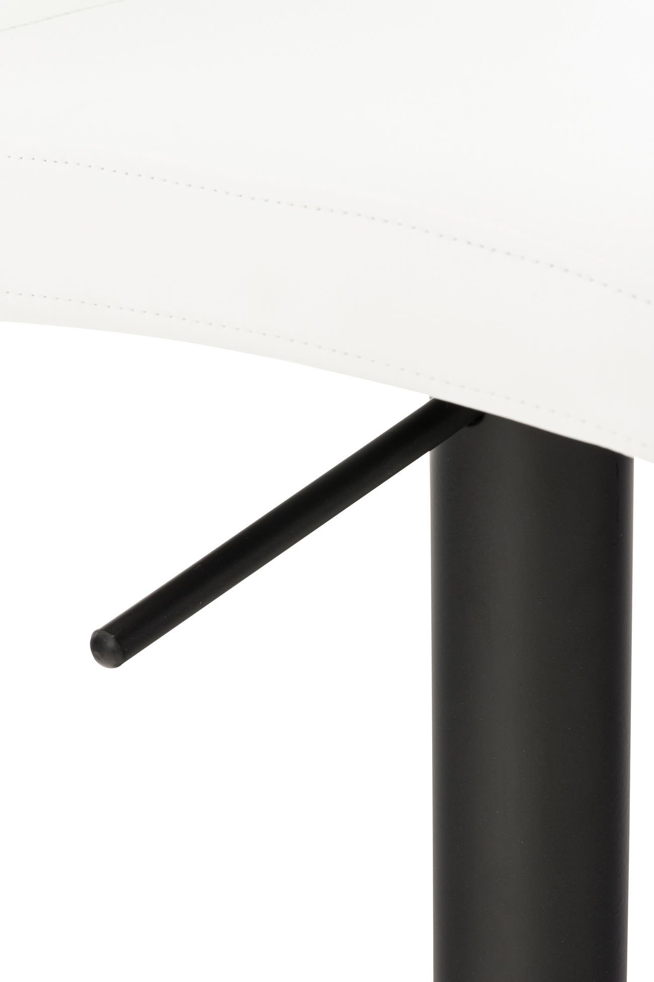 2er Set Barhocker Cadiz Kunstleder schwarz, weiß