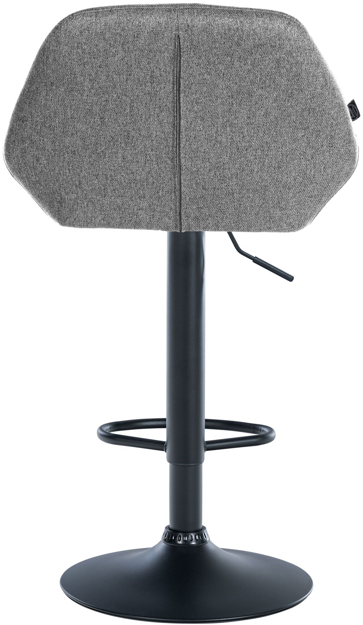 2er Set Barhocker Braga Stoff schwarz, grau