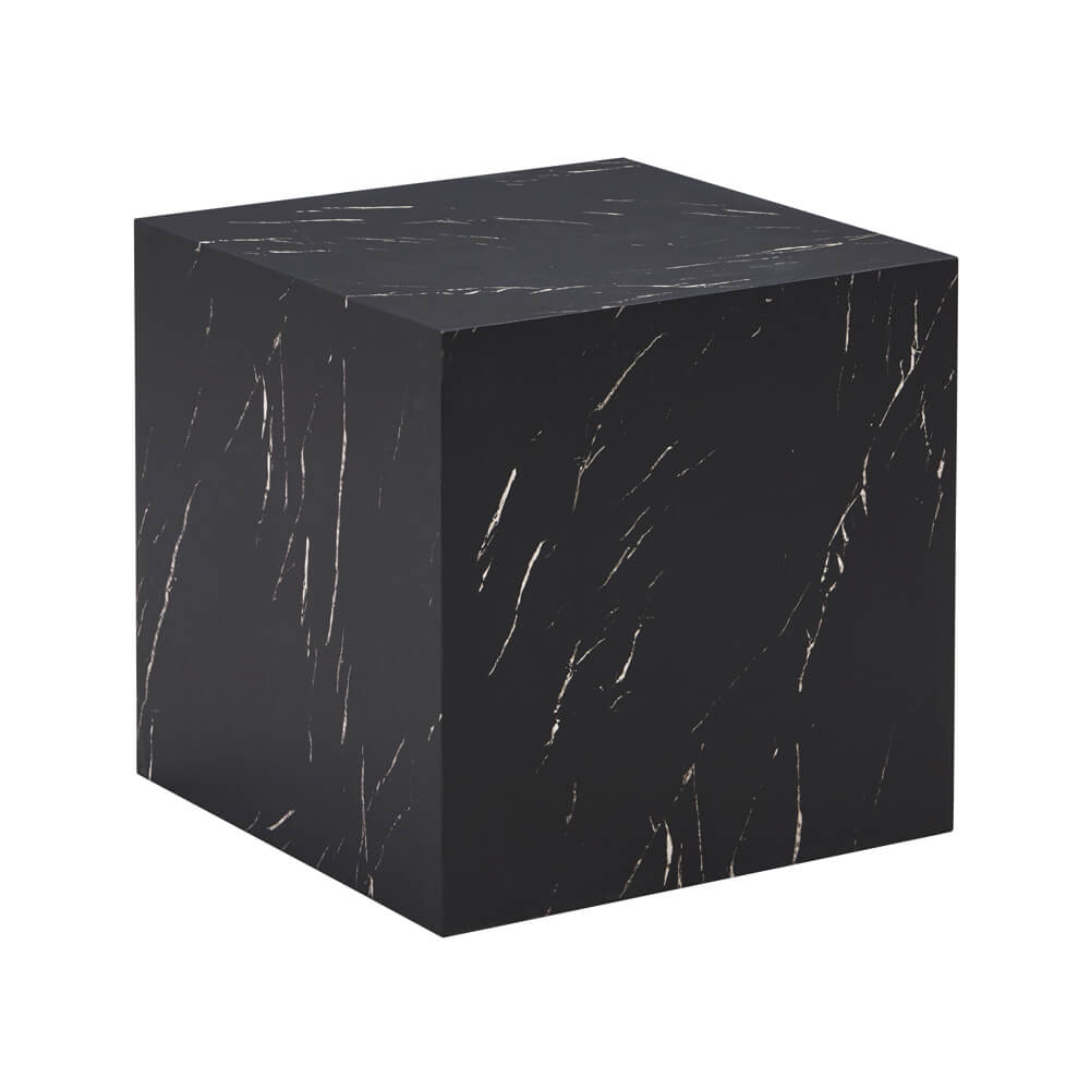 Couchtisch Marmor AMIRI M - 50 x 50 cm Schwarz