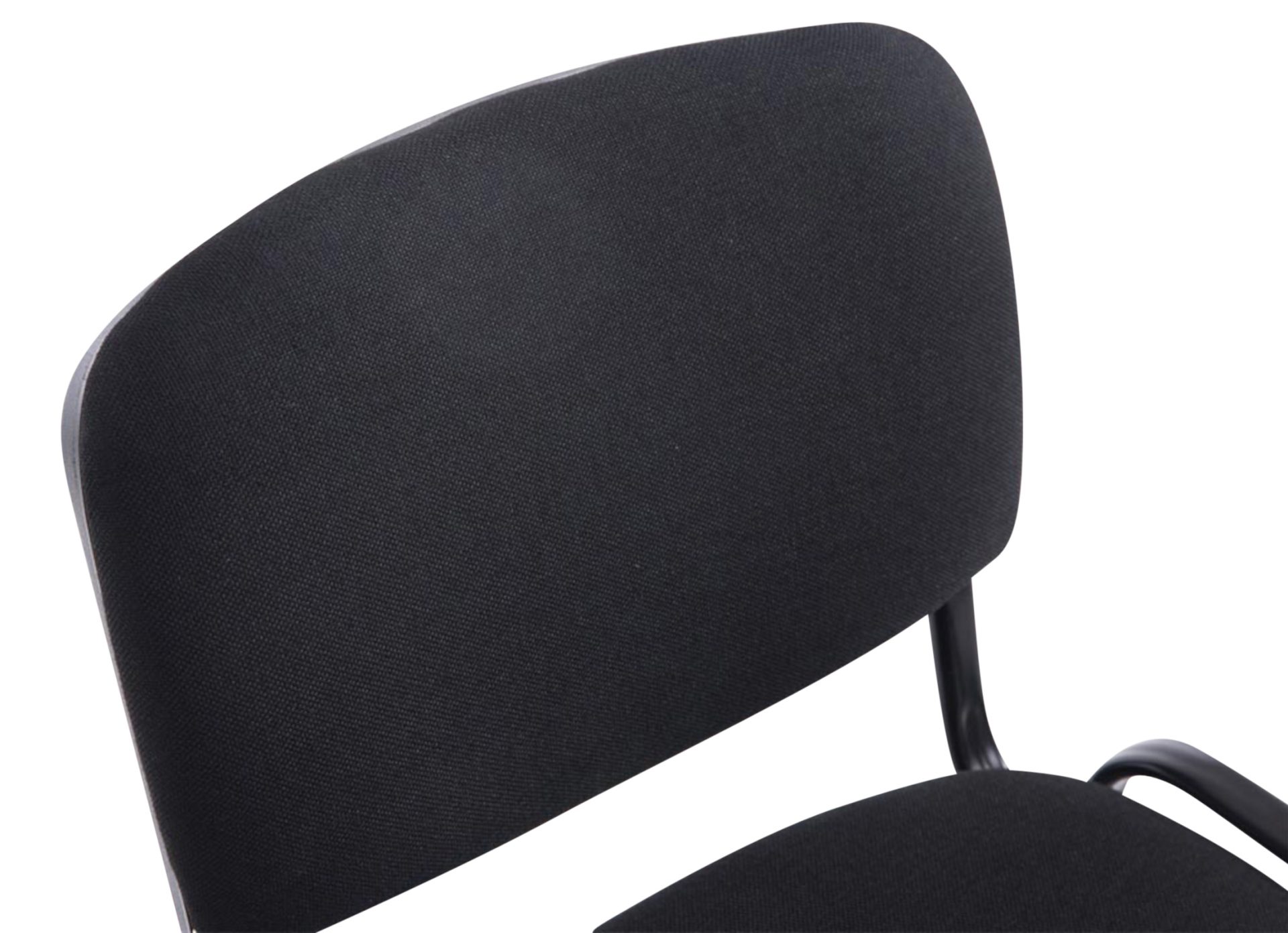 4er Set Stühle XL Ken Stoff, schwarz
