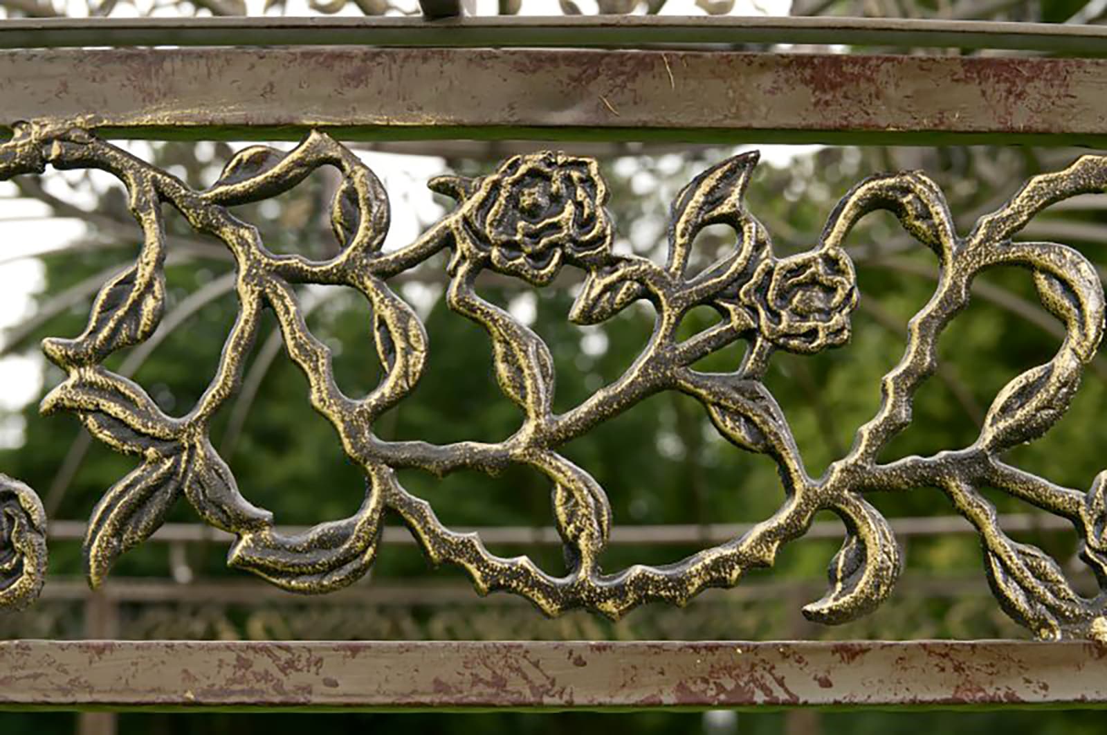 Luxus Pavillon Romantik rund 350 cm, bronze
