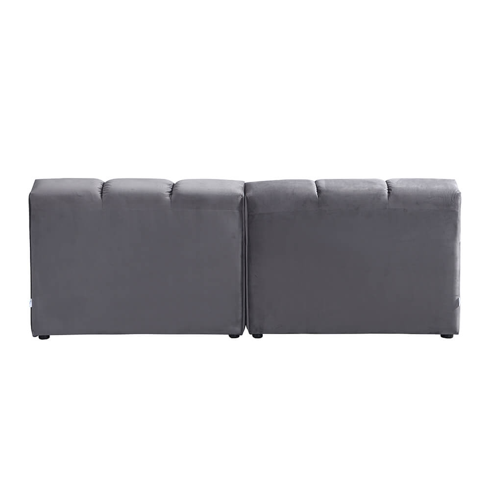 Modulares Sofa ORLENA - Anthrazit 204 x 98 cm