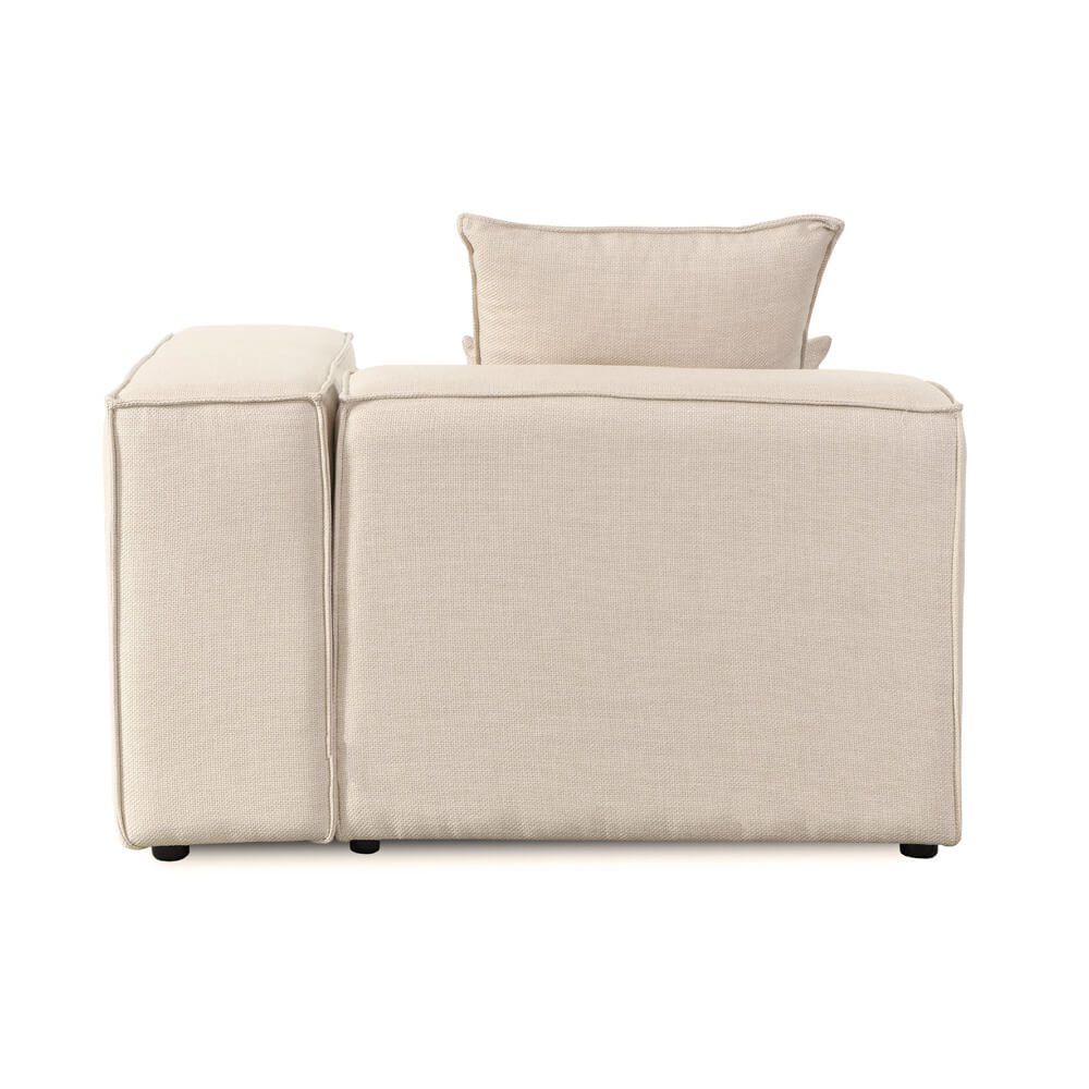 Modulares Sofa Rechtes Ecksofa VERONA - 120 x 70 cm Beige