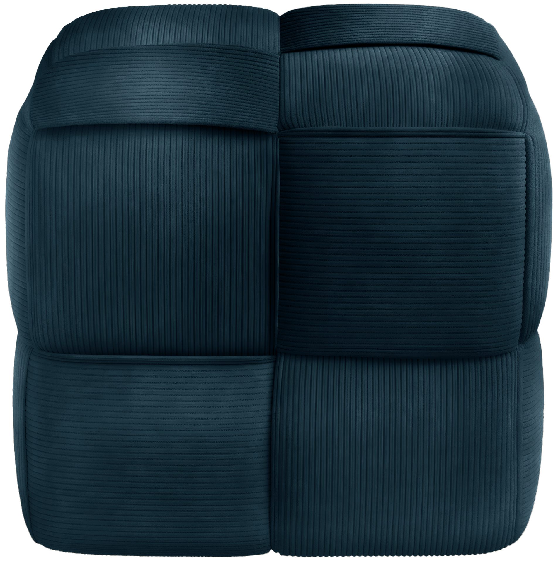 Sitzhocker Forinta Cord, dunkelblau