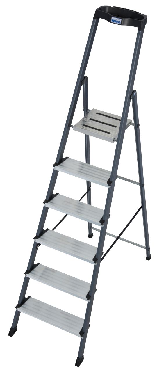 MONTO Stufen-Stehleiter Securo eloxiert, 1x6 Stufen