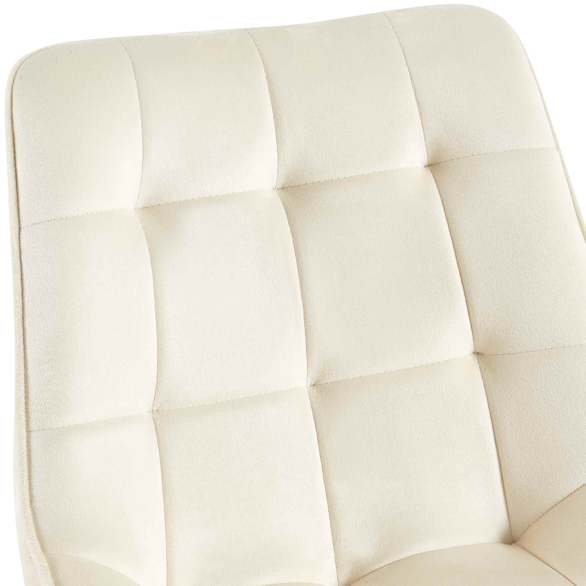 Stuhl Colby Samt, creme