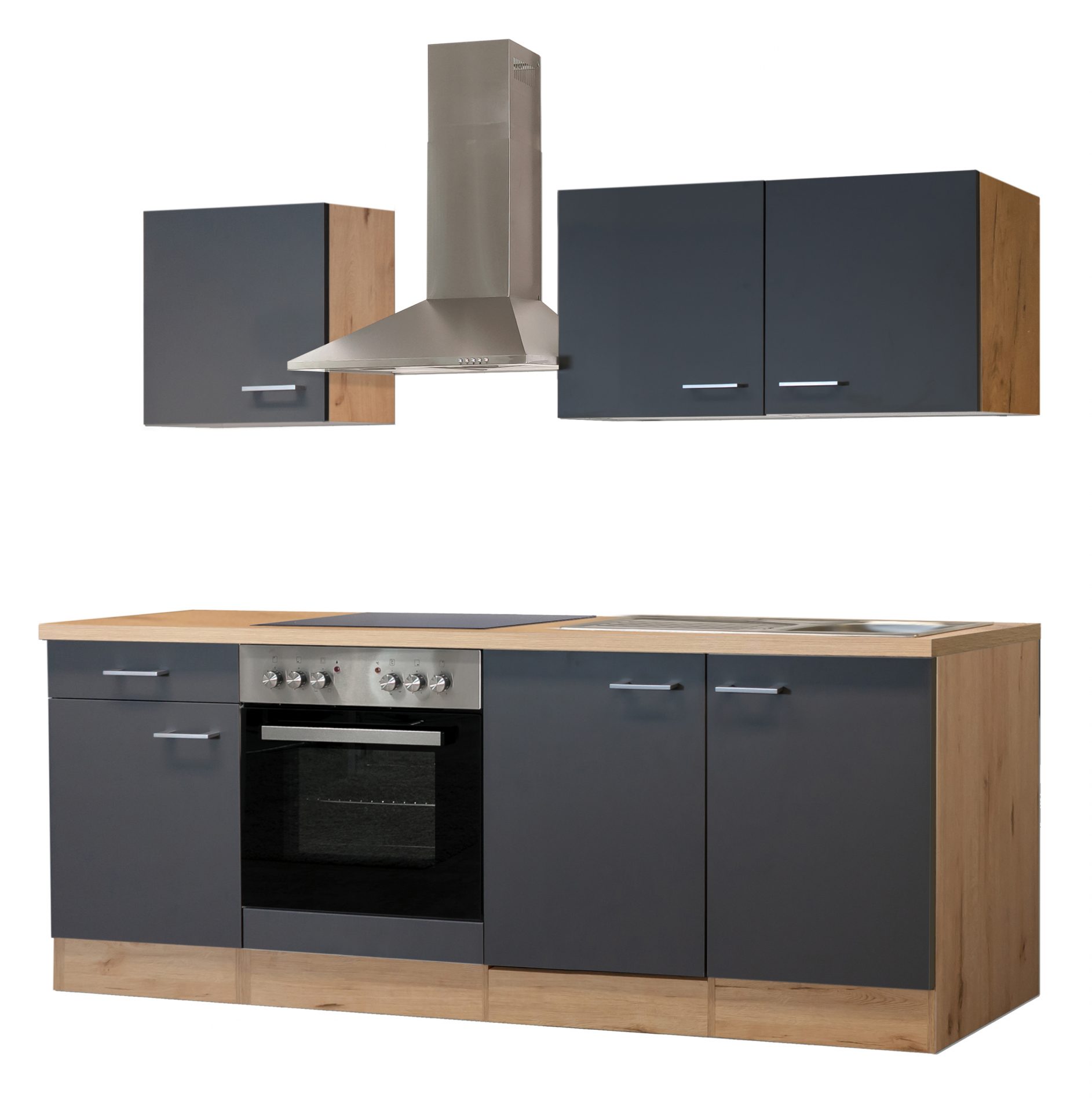 Küchenzeile MORENA 210 cm mit E-Geräten