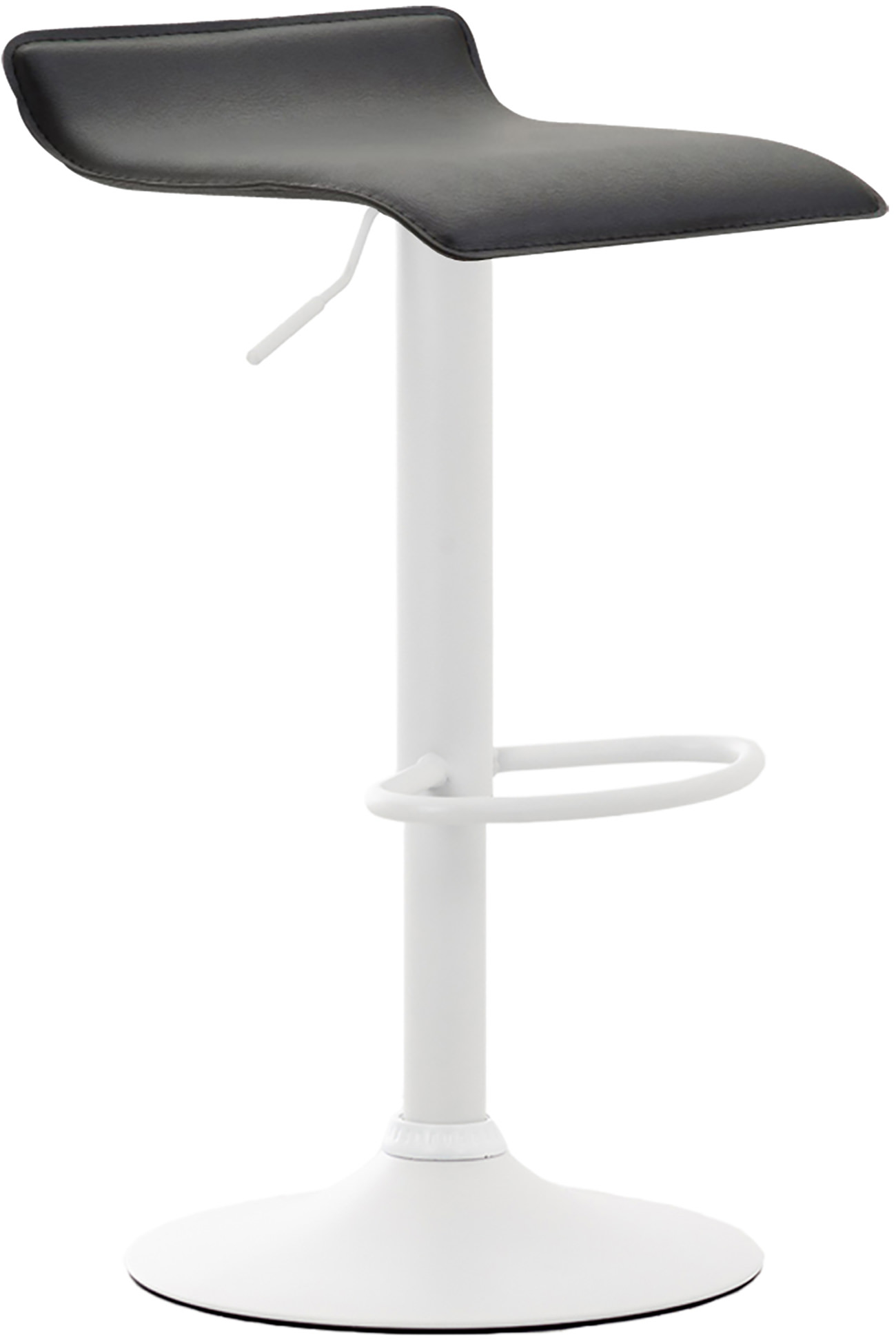 Barhocker Dyn V2 Kunstleder weiß, schwarz
