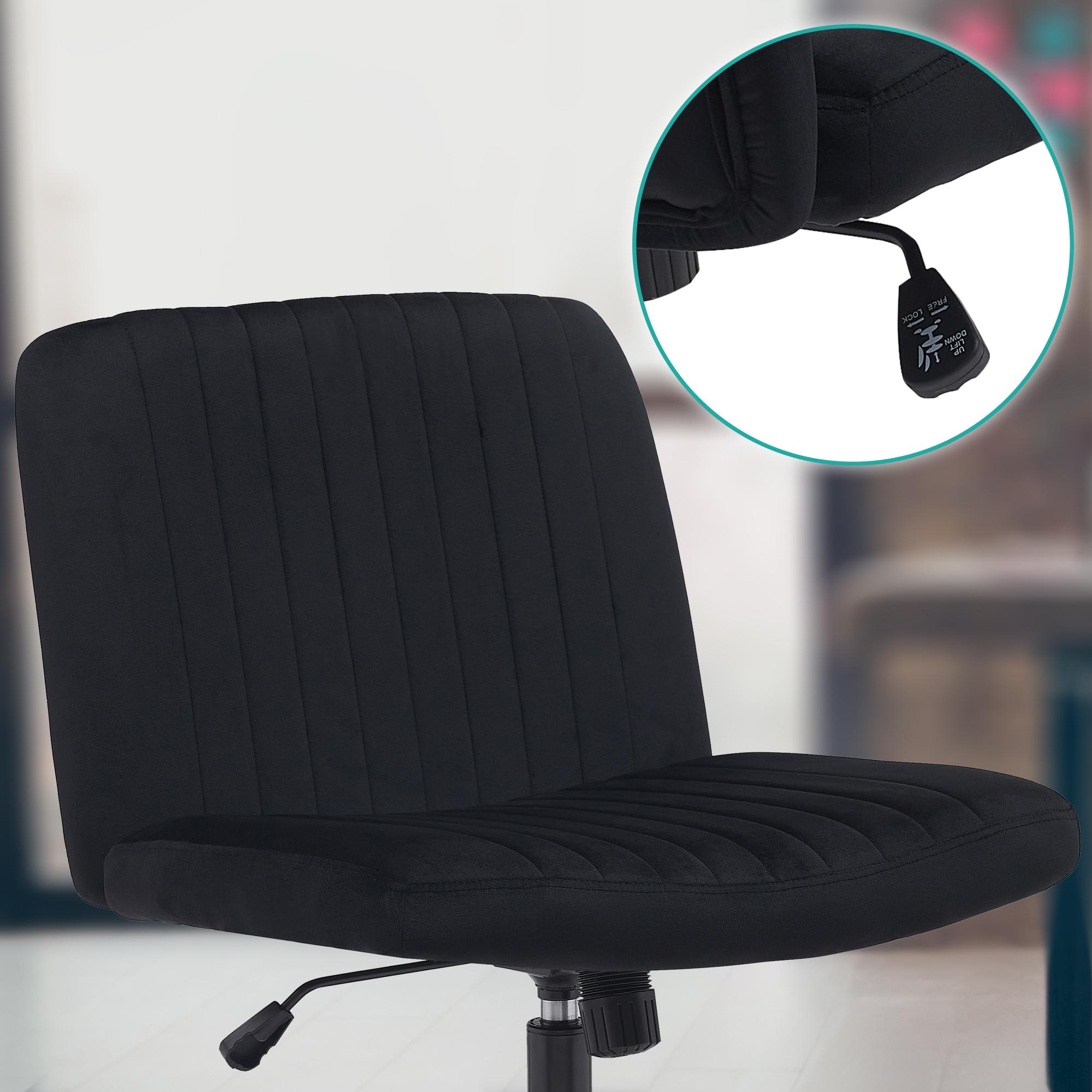 Bürostuhl Kingman Samt, schwarz