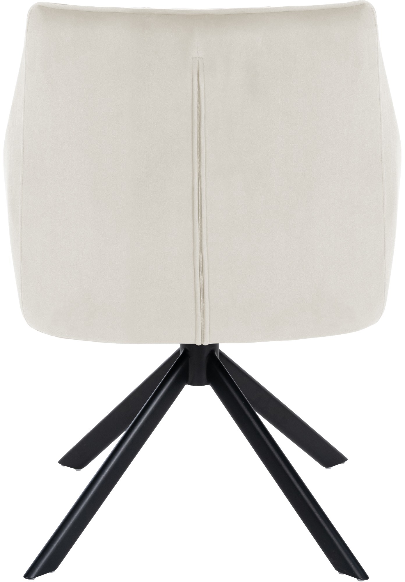 Esszimmerstuhl Swing Samt schwarz, creme