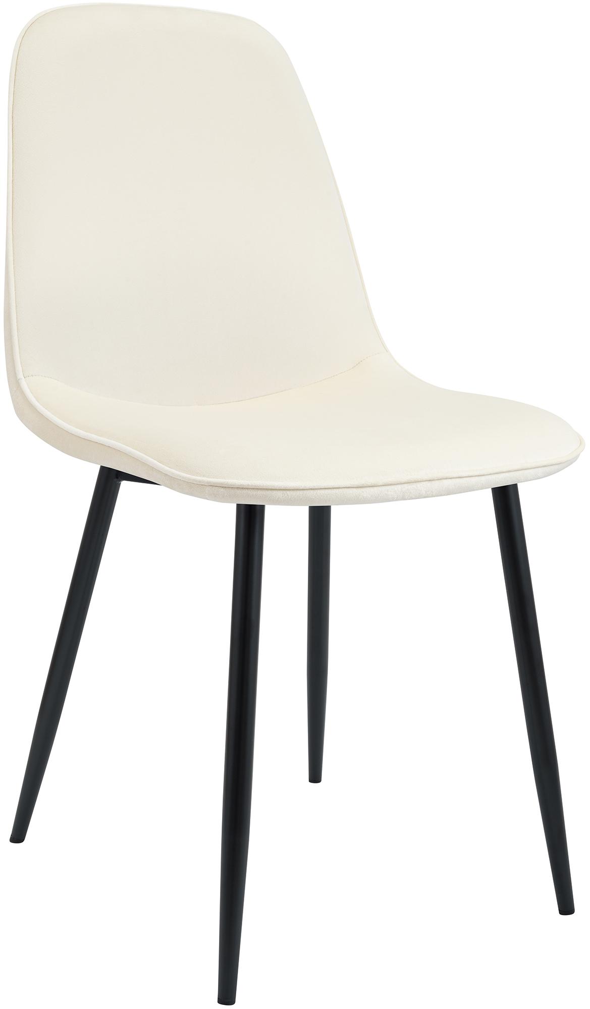 Esszimmerstuhl Maryam Samt, creme