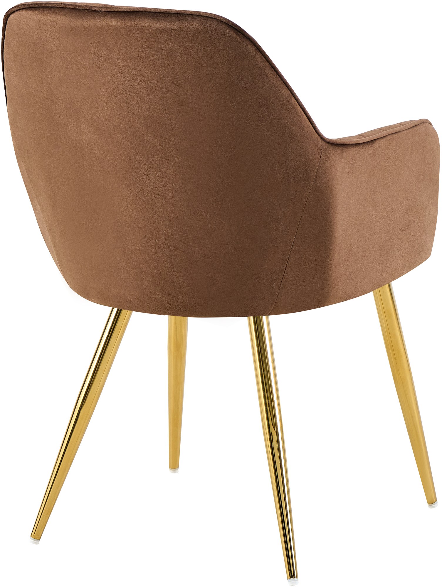 Esszimmerstuhl Cheryl Samt gold, braun