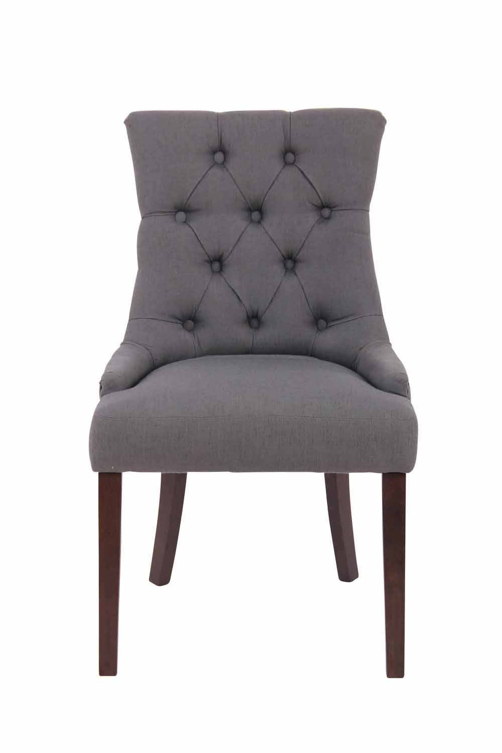 2er Set Esszimmerstuhl Aberdeen Stoff antik, dunkelgrau