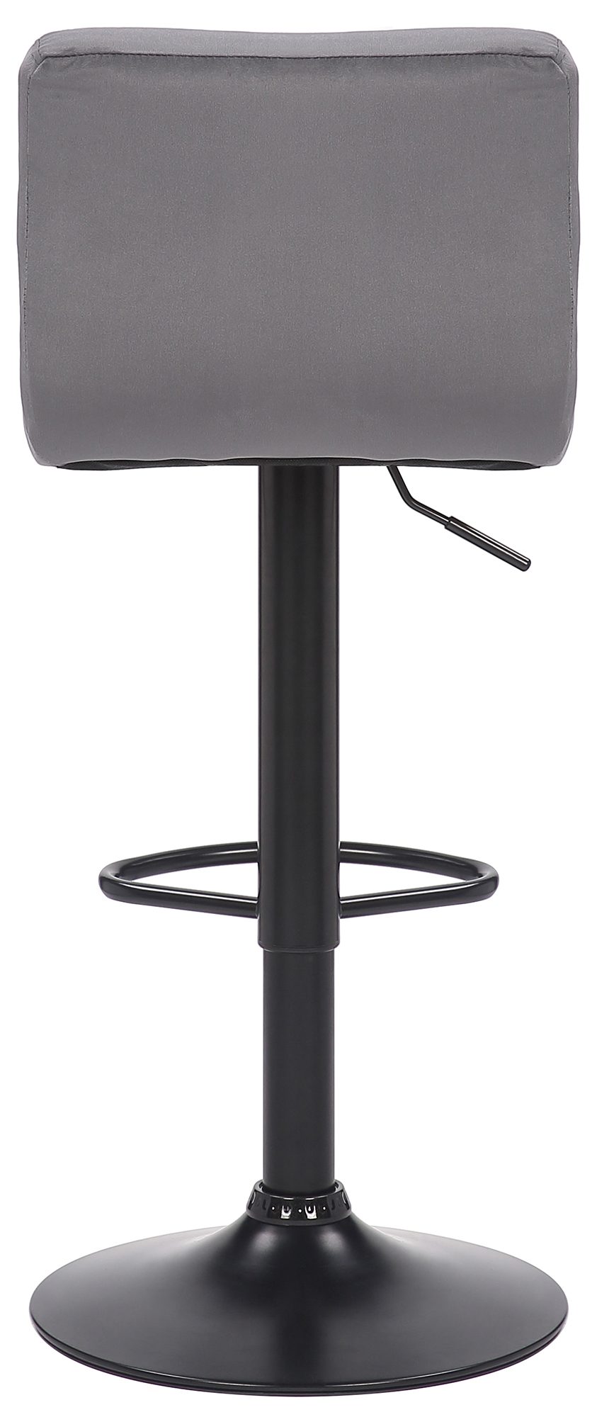 4er Set Barhocker Feni Samt, grau