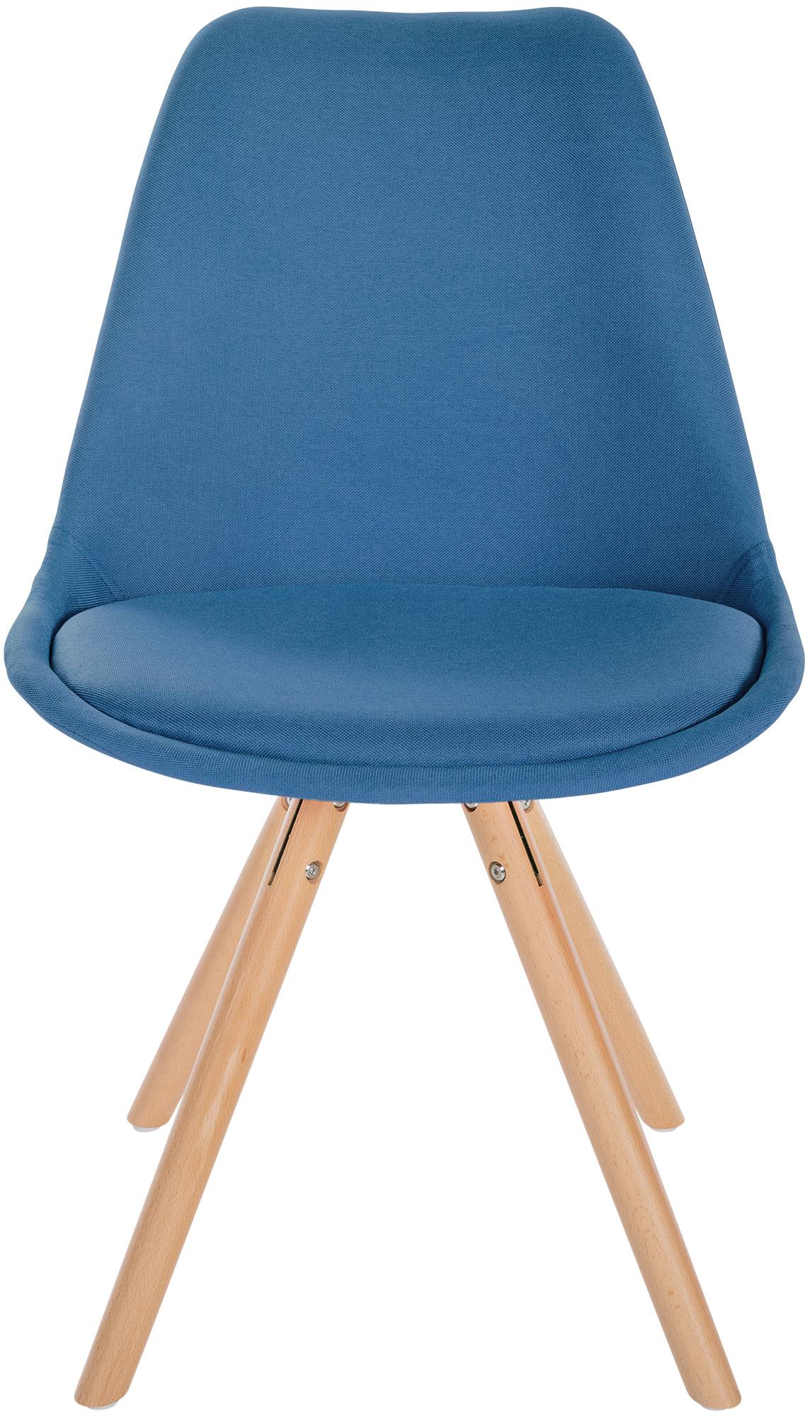 Stuhl Sofia Stoff Rund, blau