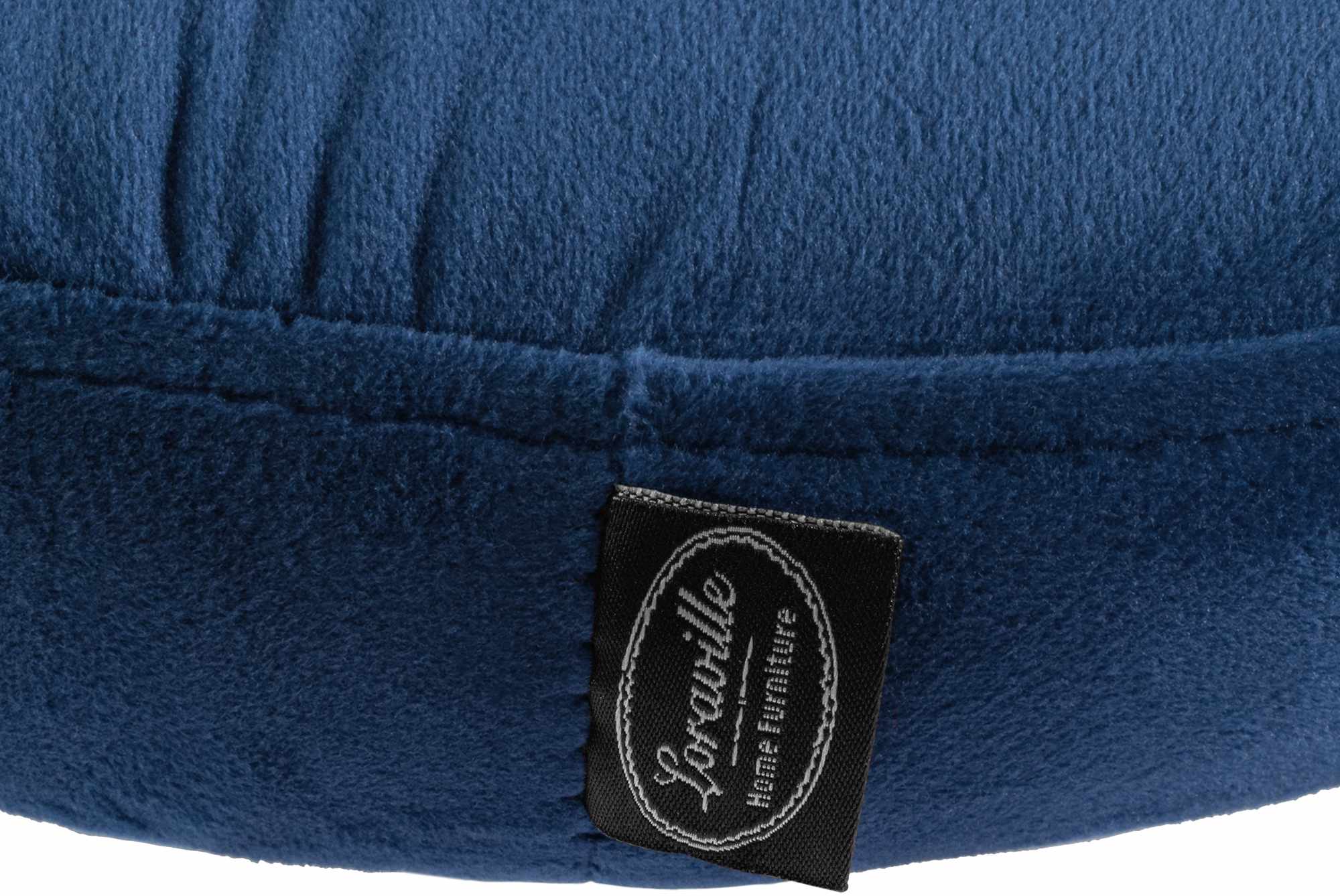 Barhocker Ponte Samt weiß, blau