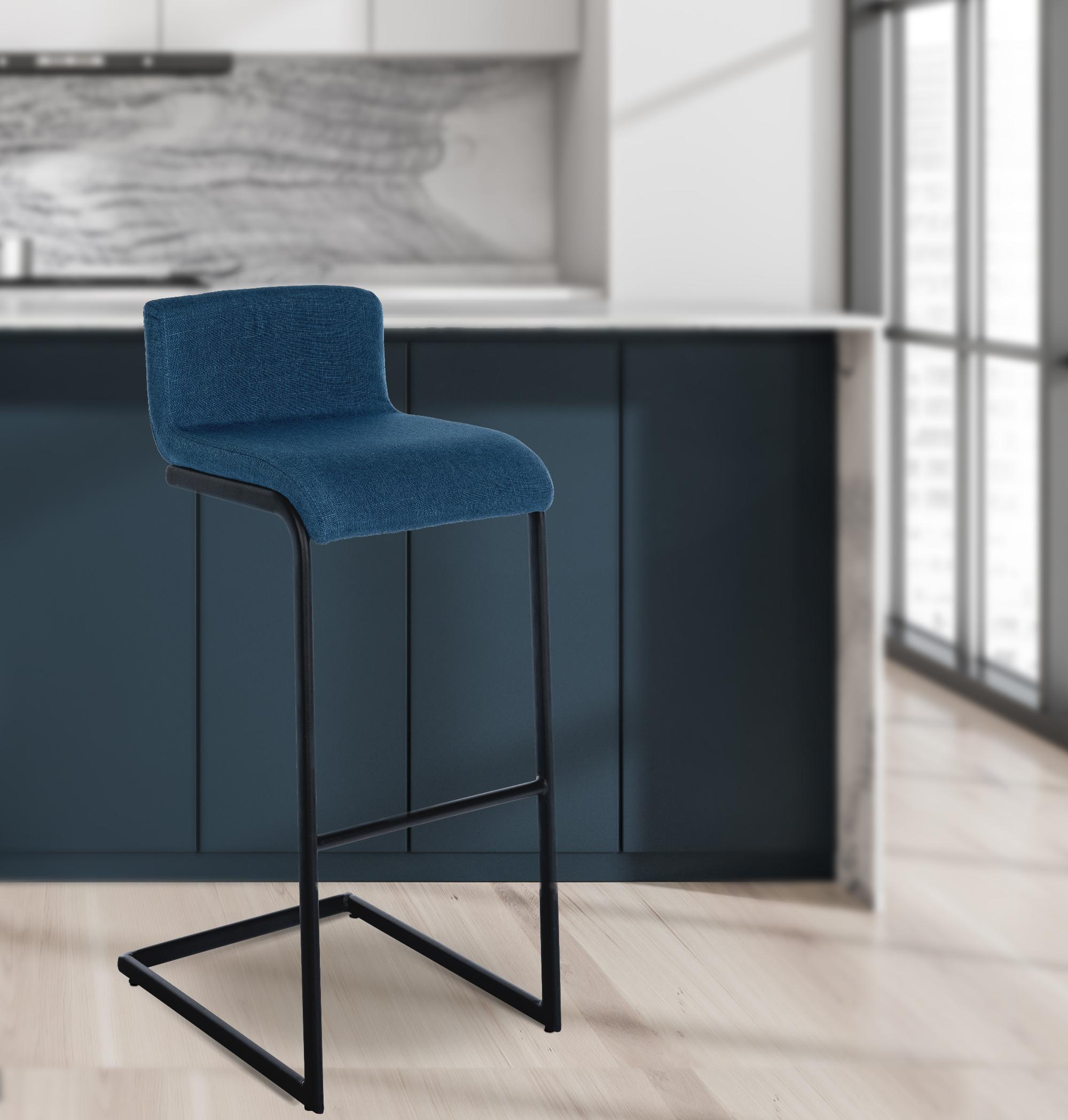 Barhocker Newport Stoff B, blau