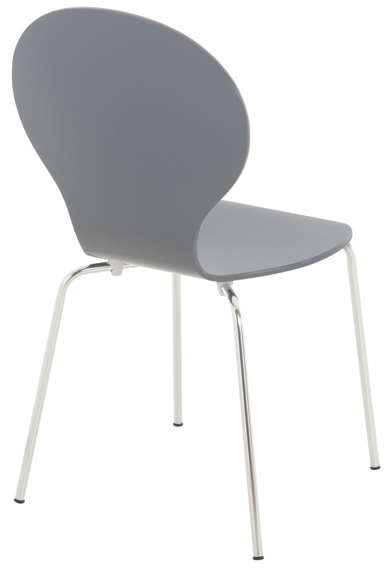 2er Set Besucherstuhl Diego, grau