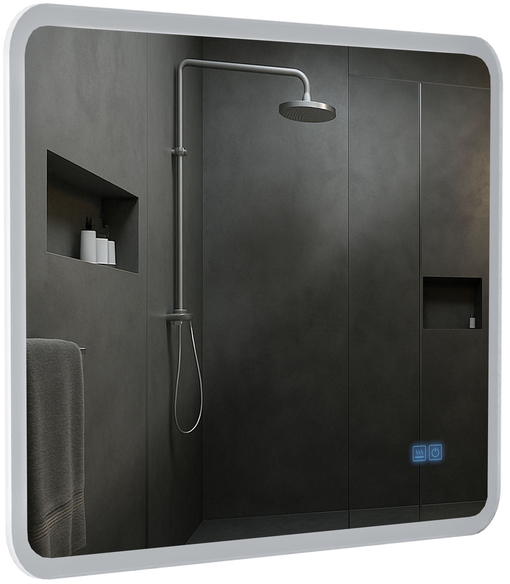 Badspiegel Jericho 60x80 mit Bluetooth, klarglas