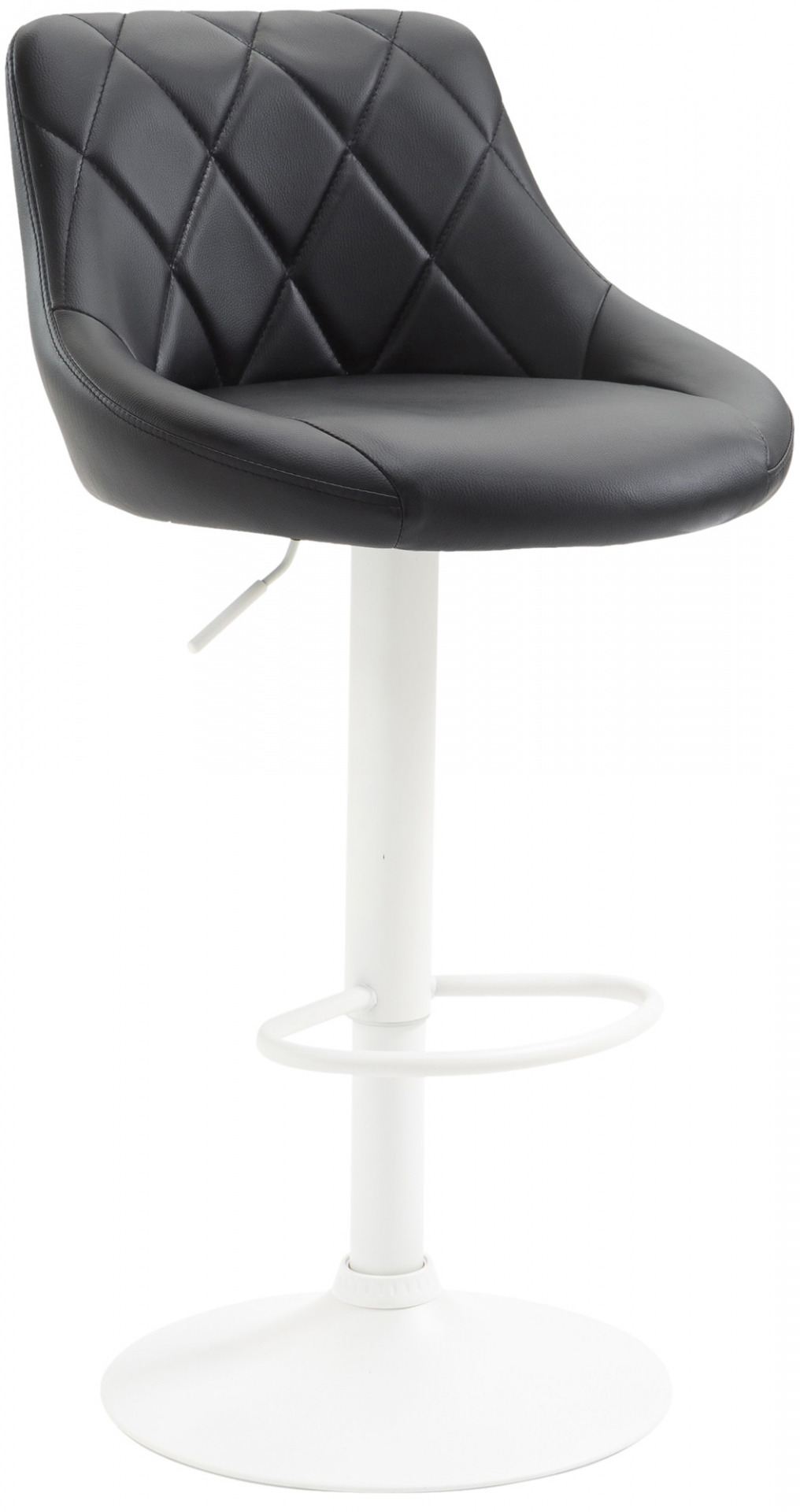 Barhocker Lazio Kunstleder weiß, schwarz