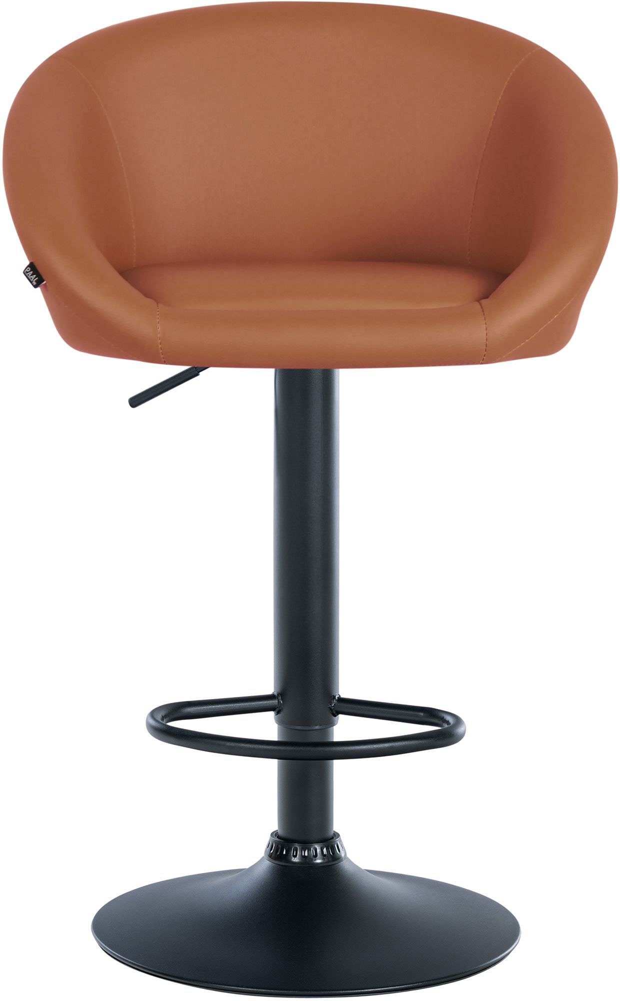 Barhocker Davie Kunstleder schwarz, hellbraun