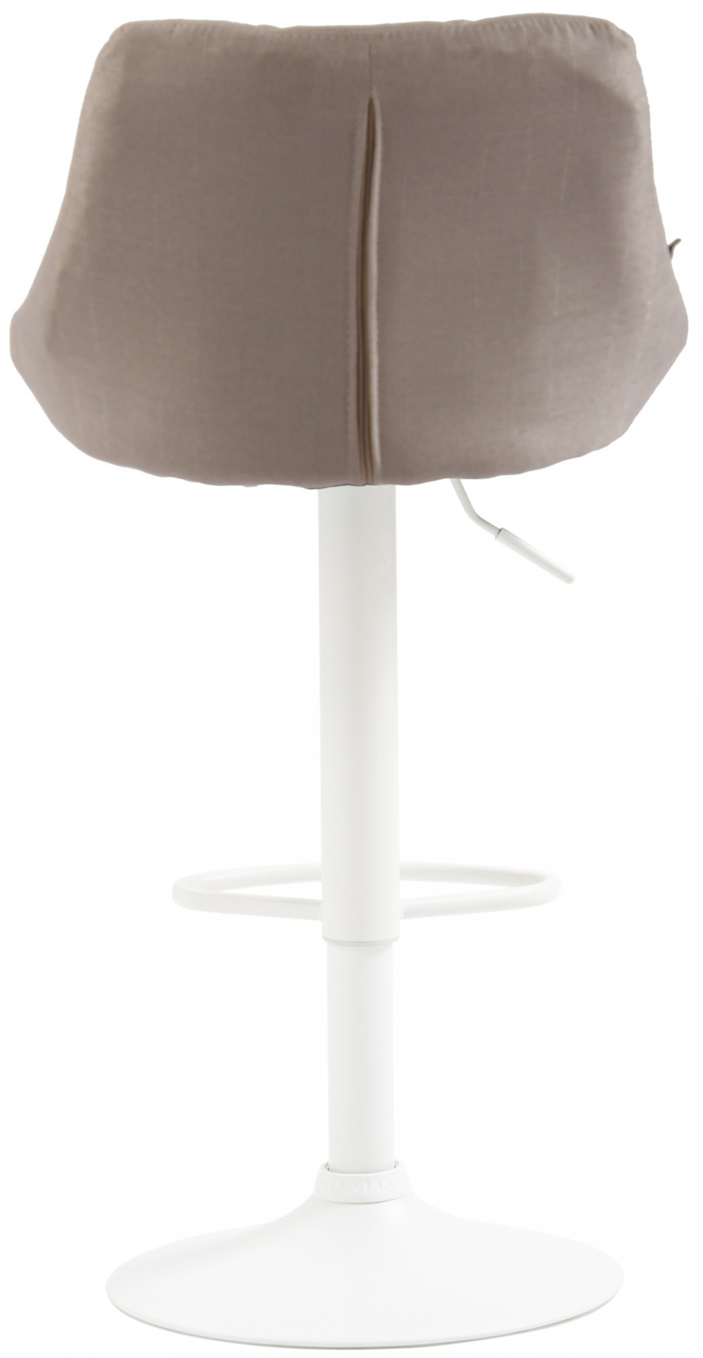 Barhocker Lazio Stoff weiß, creme