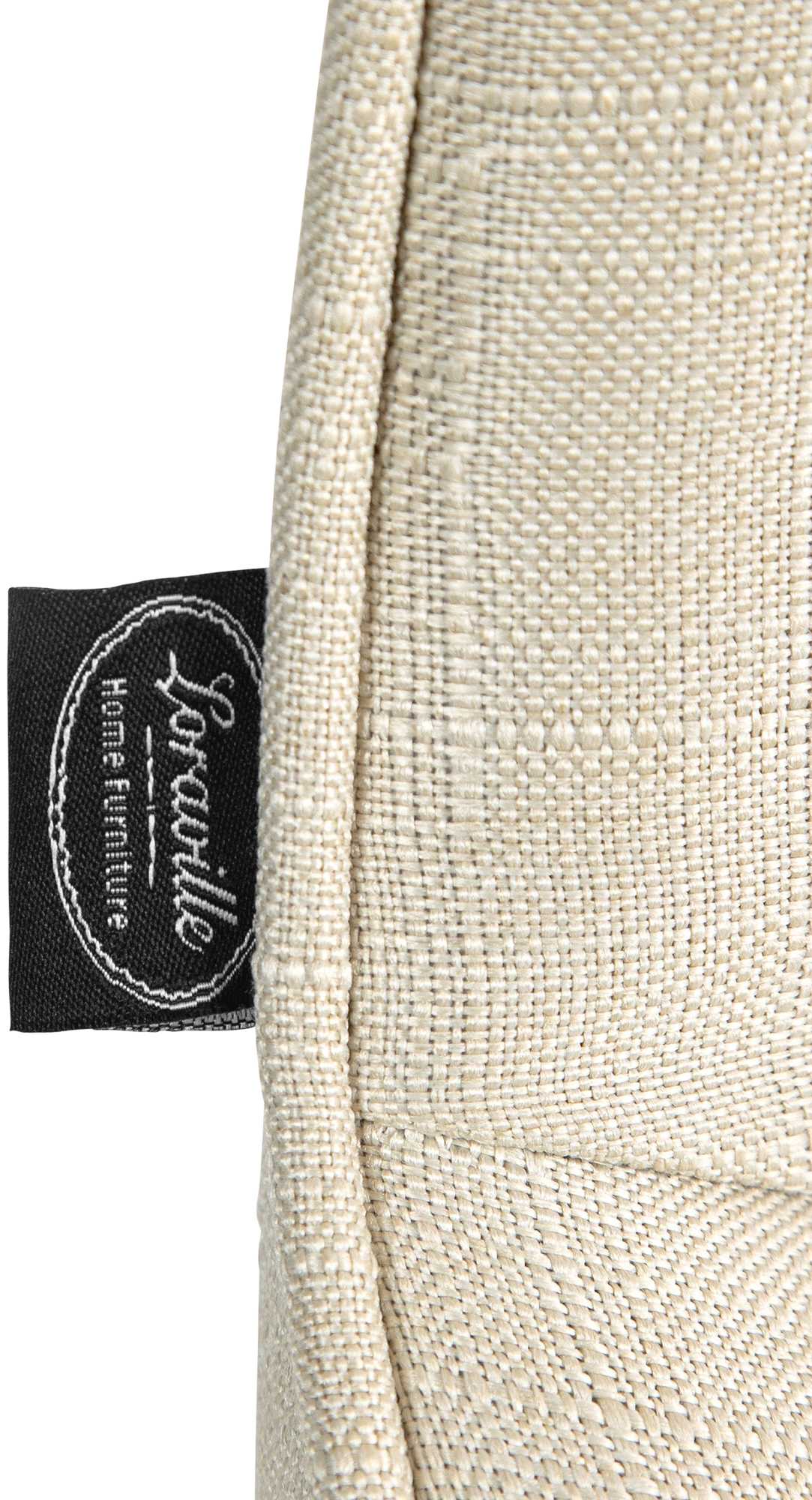 Barhocker Vonore Stoff schwarz, creme