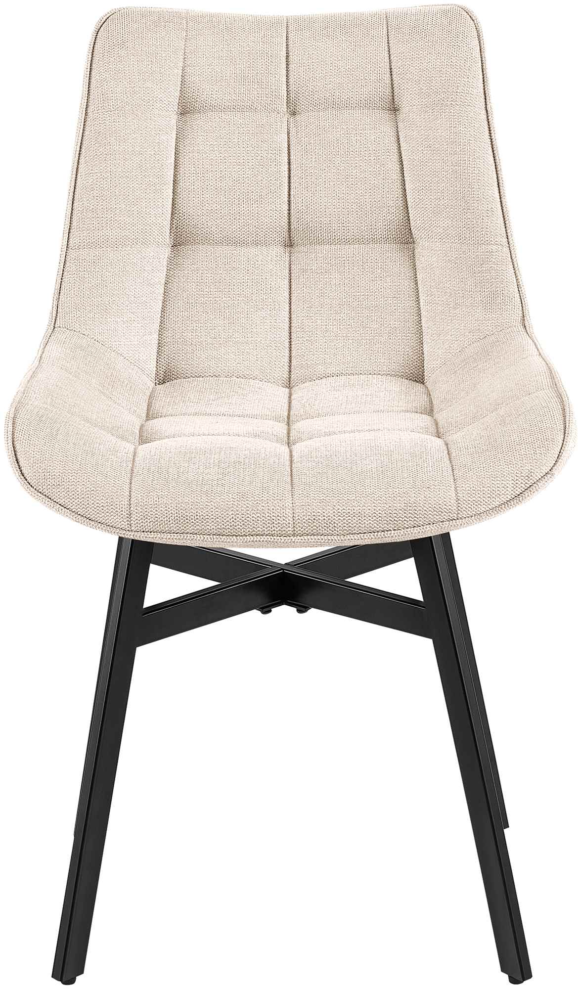 Stuhl Colby Stoff, creme