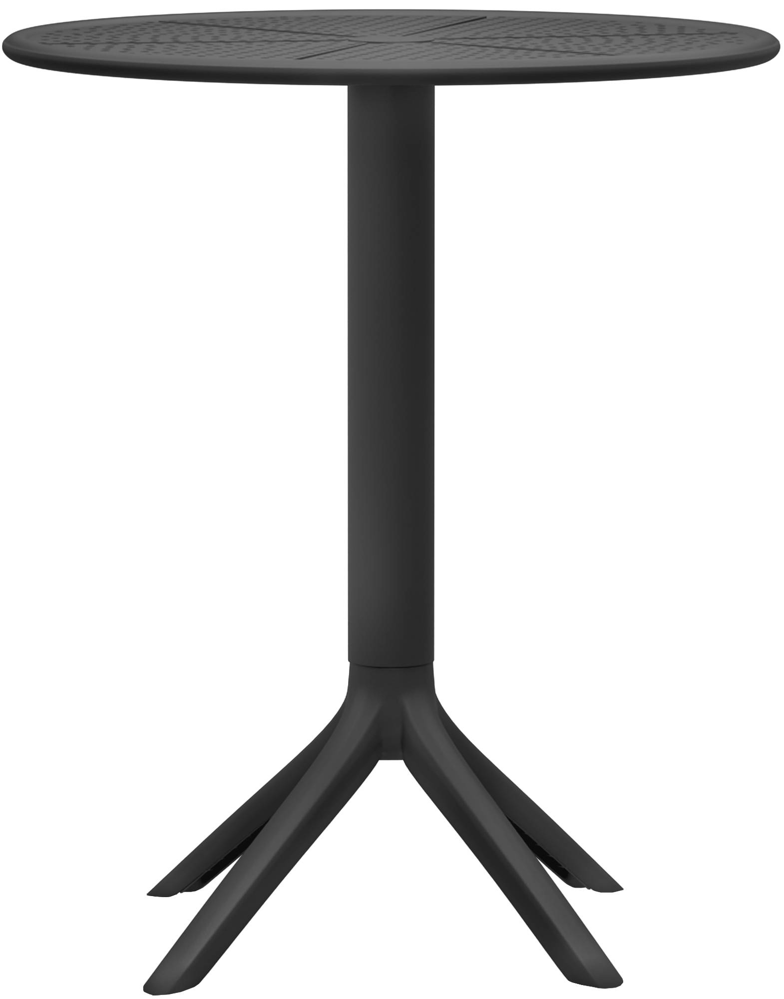 Tisch Lacota rund 60 cm, schwarz