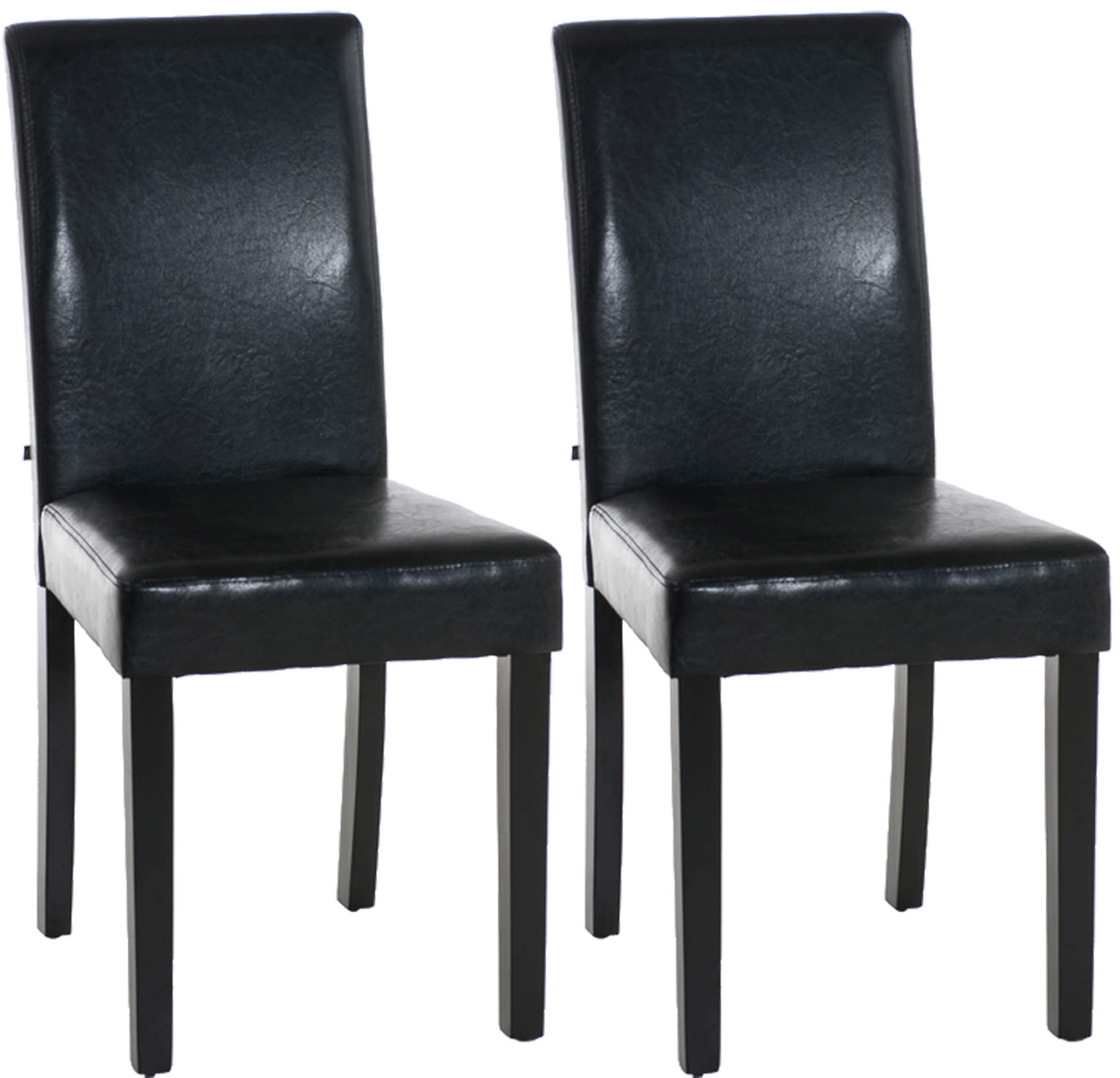 2er Set Esszimmerstuhl Ina schwarz, schwarz