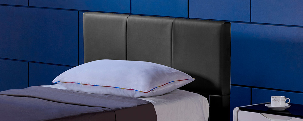 LED Bett ASTEROID - 90 x 200 cm Dunkelgrau