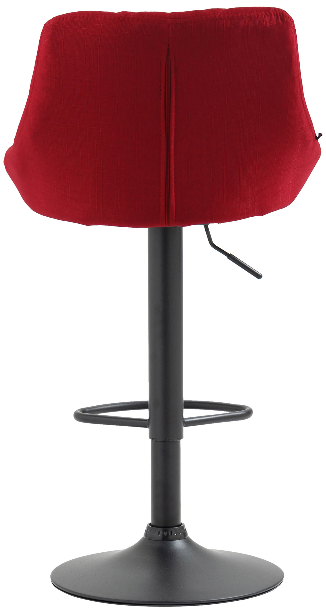 Barhocker Lazio Stoff schwarz, rot