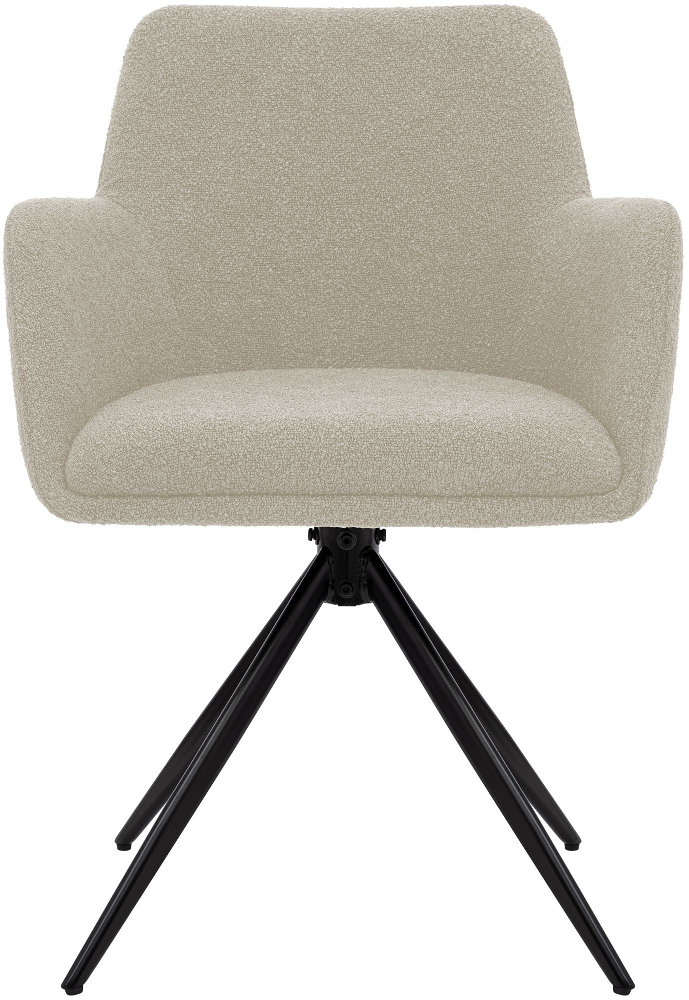 Esszimmerstuhl Olema Stoff Teddy, taupe