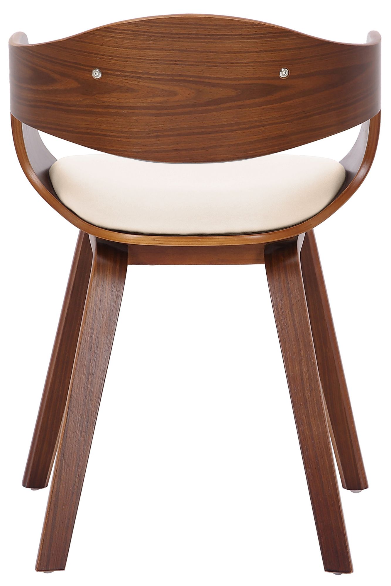 2er Set Stühle Kingston Kunstleder, walnuss/creme