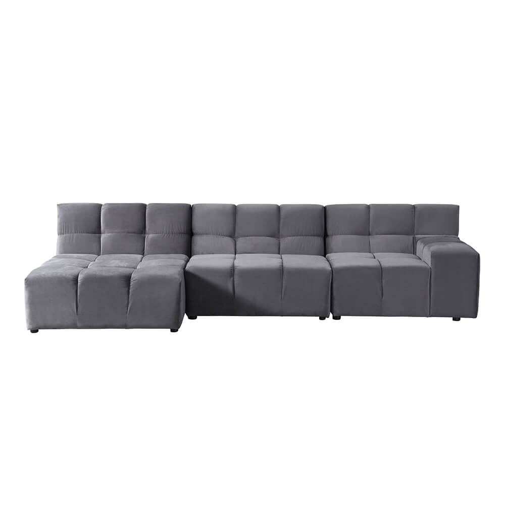 Modulares Sofa ORLENA - Anthrazit 306 x 98 cm