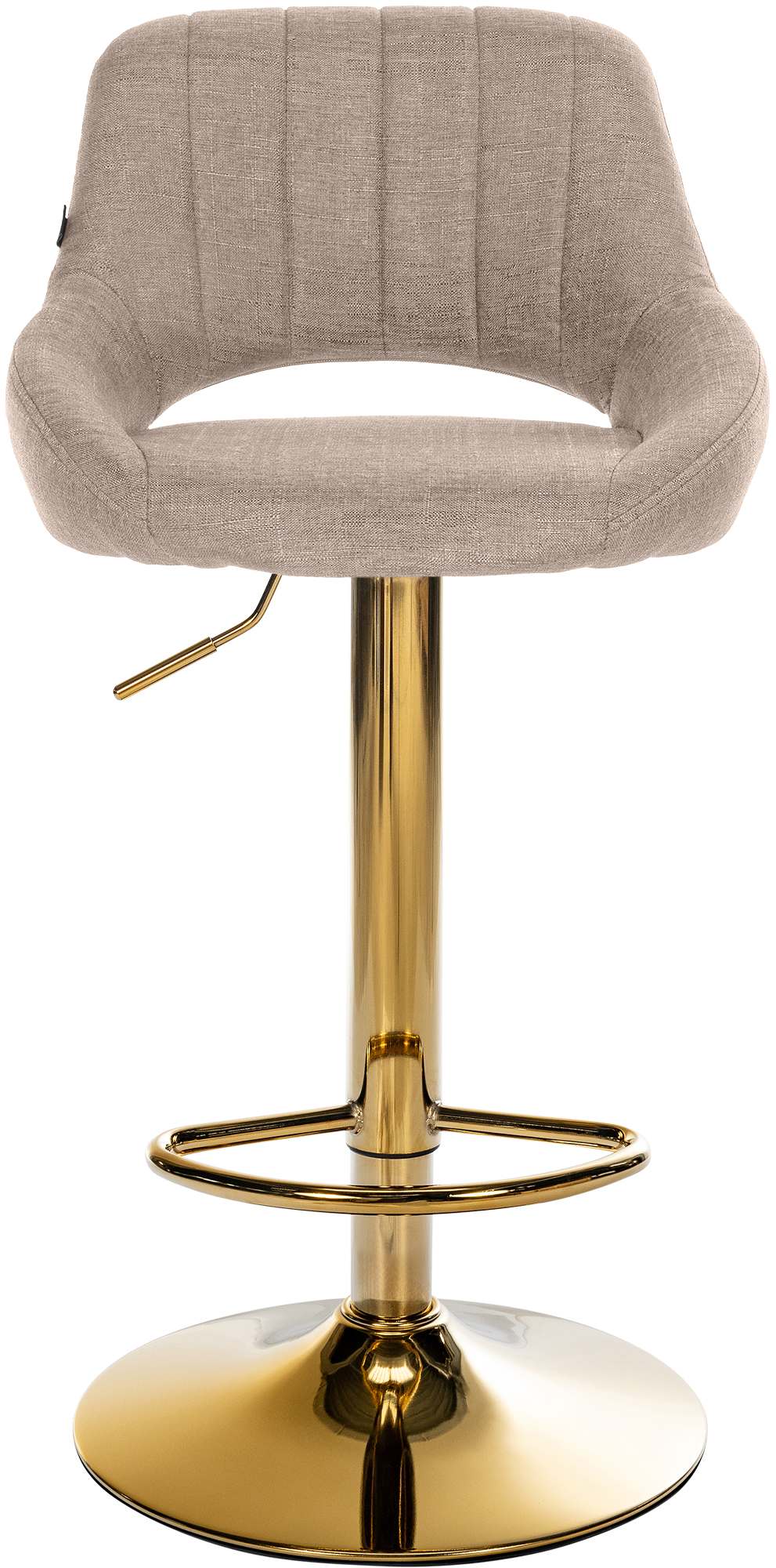 Barhocker Milet Stoff gold, taupe