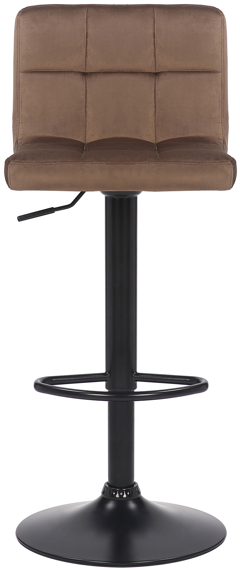 2er Set Barhocker Feni Samt, braun
