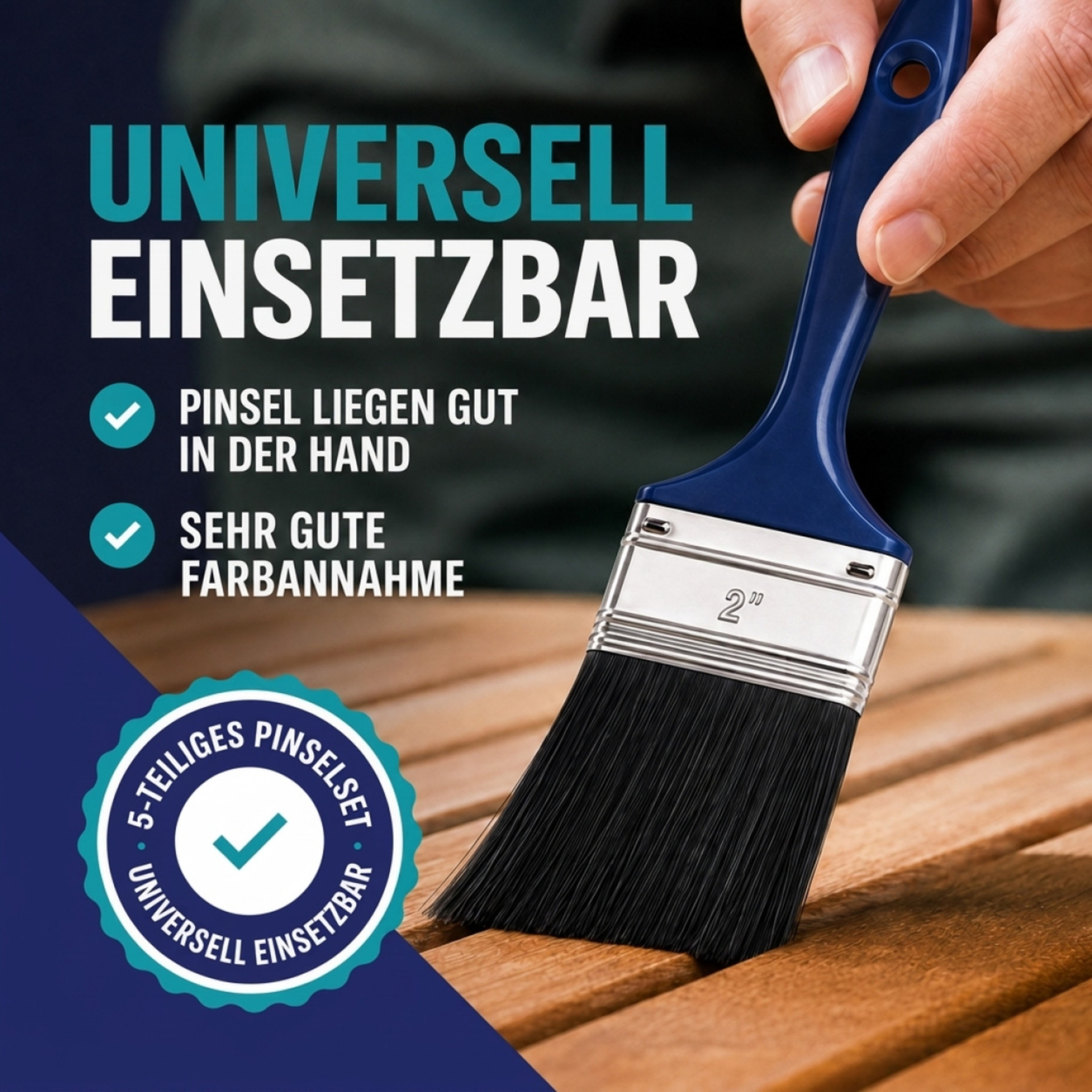 Pinselset 5-tlg 5 verschiedene Größen