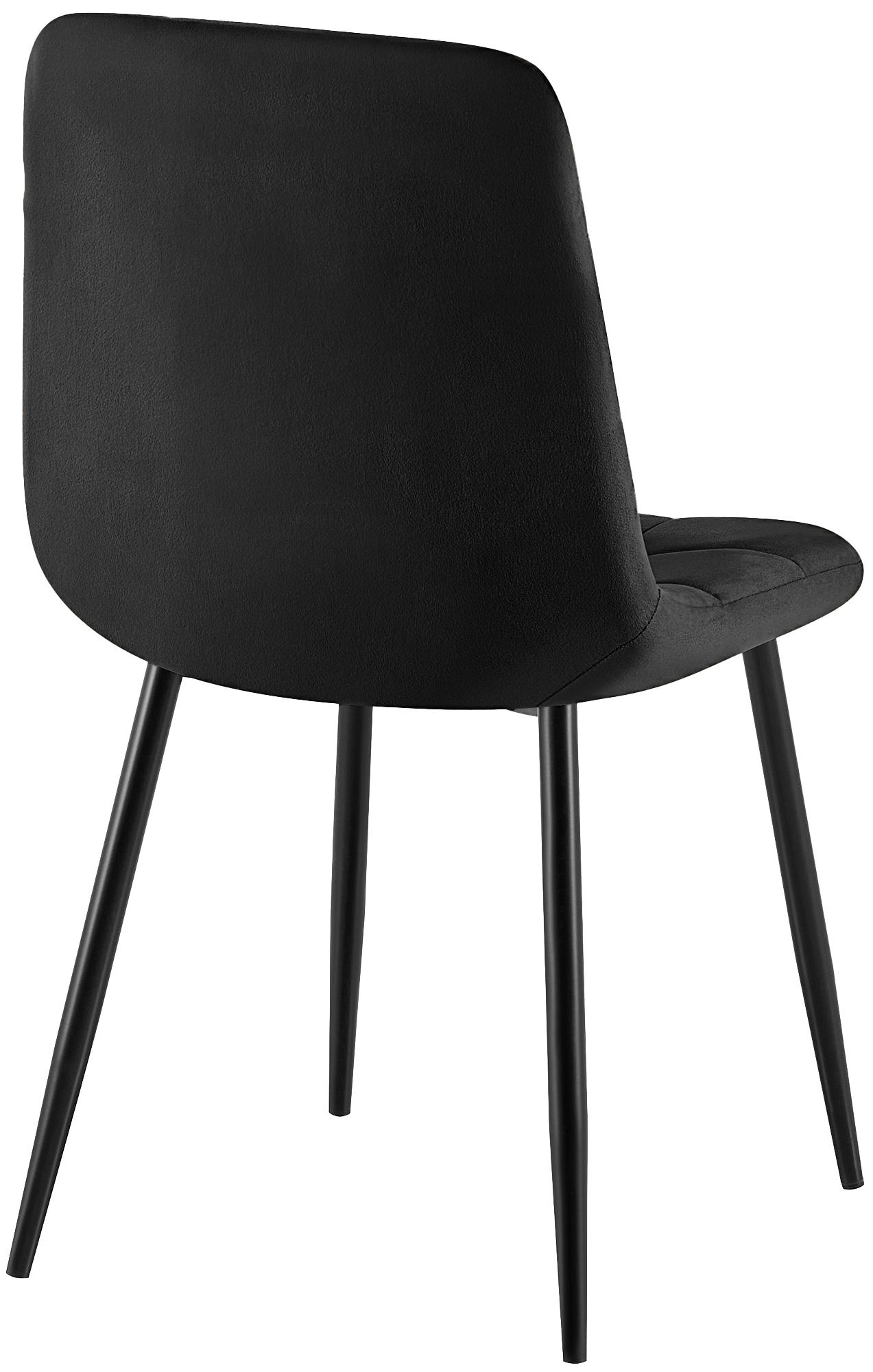 4er Set Esszimmerstühle Antibes, schwarz