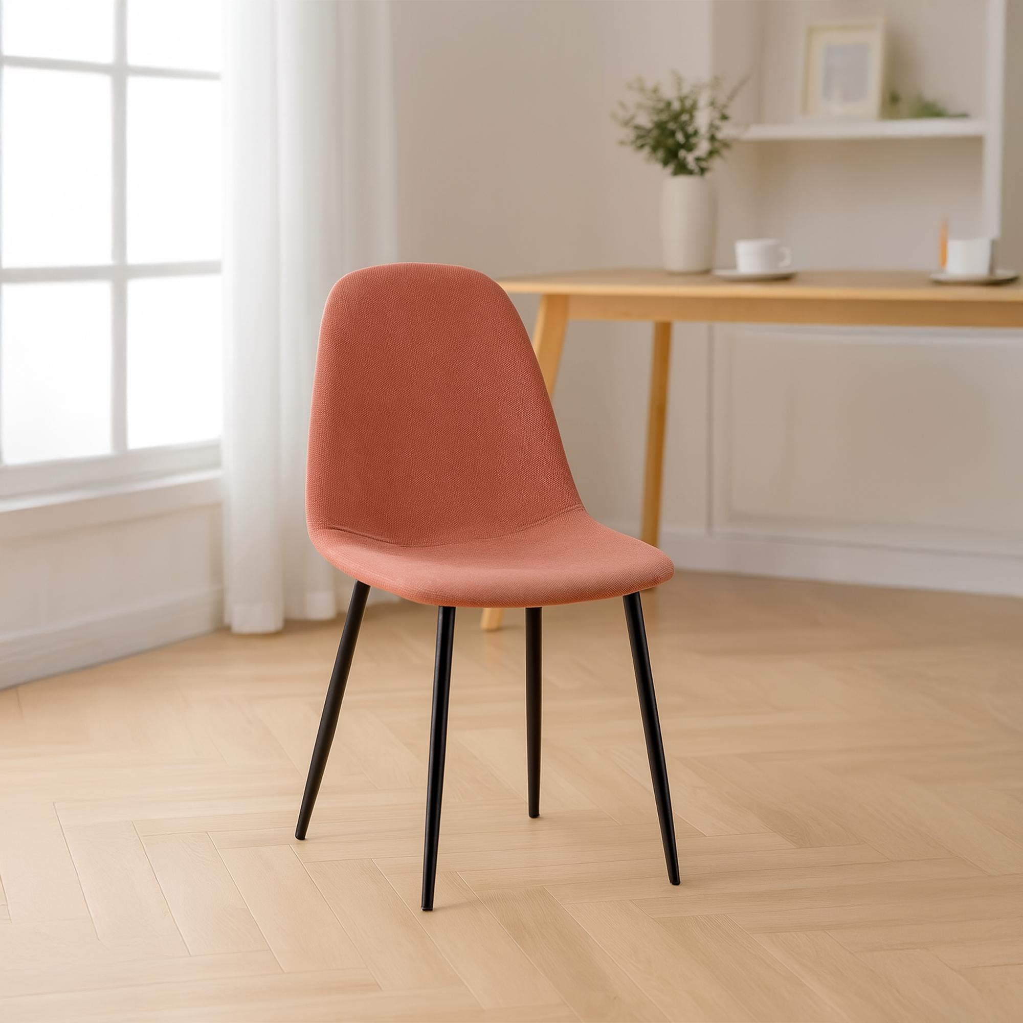 Esszimmerstuhl Napier Stoff, orange