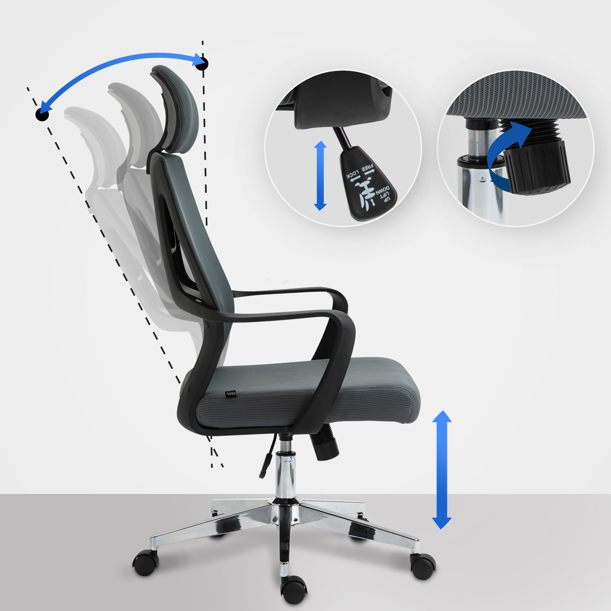 Bürostuhl Kanab, grau