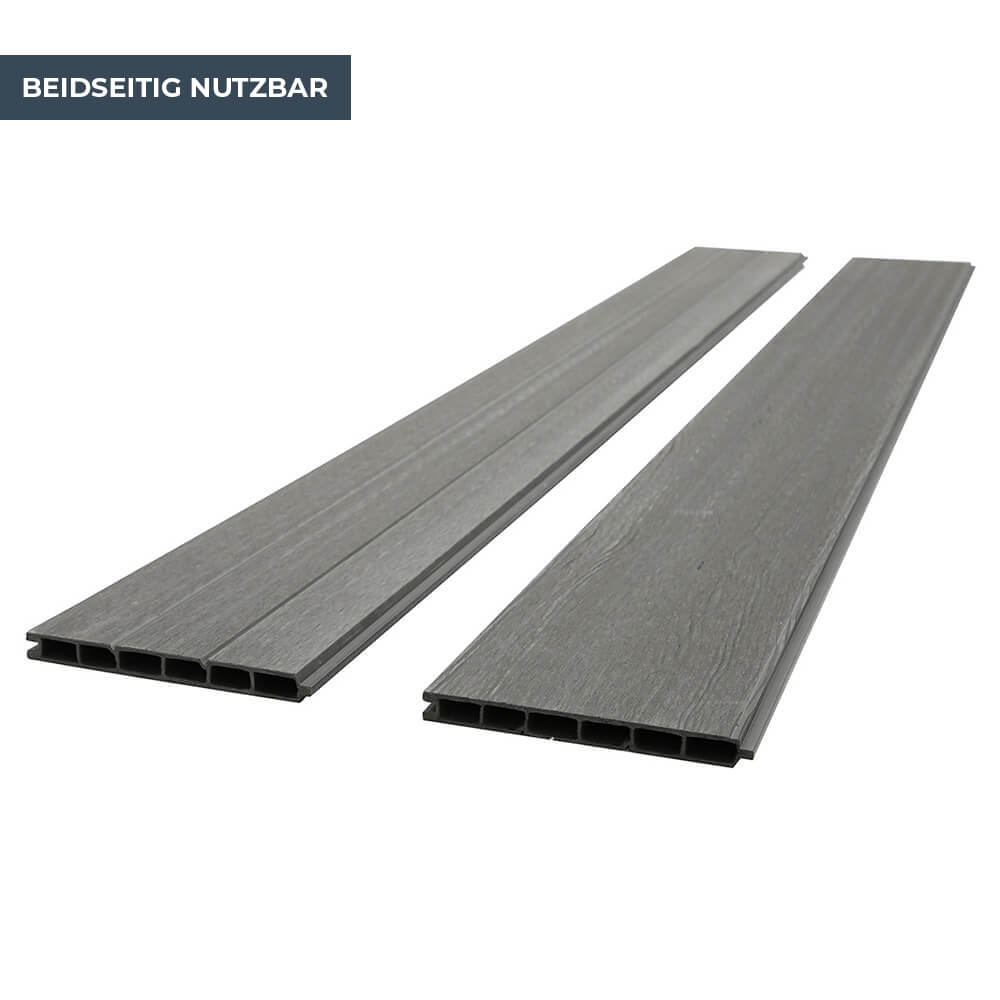 WPC Sichtschutzzaun CALLADO - 1 x Element + 2 x Pfosten