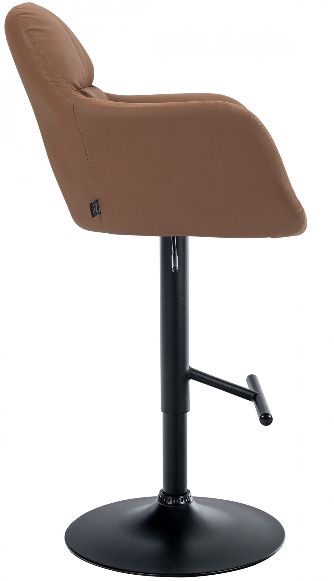 Barhocker Natoma Kunstleder schwarz, hellbraun