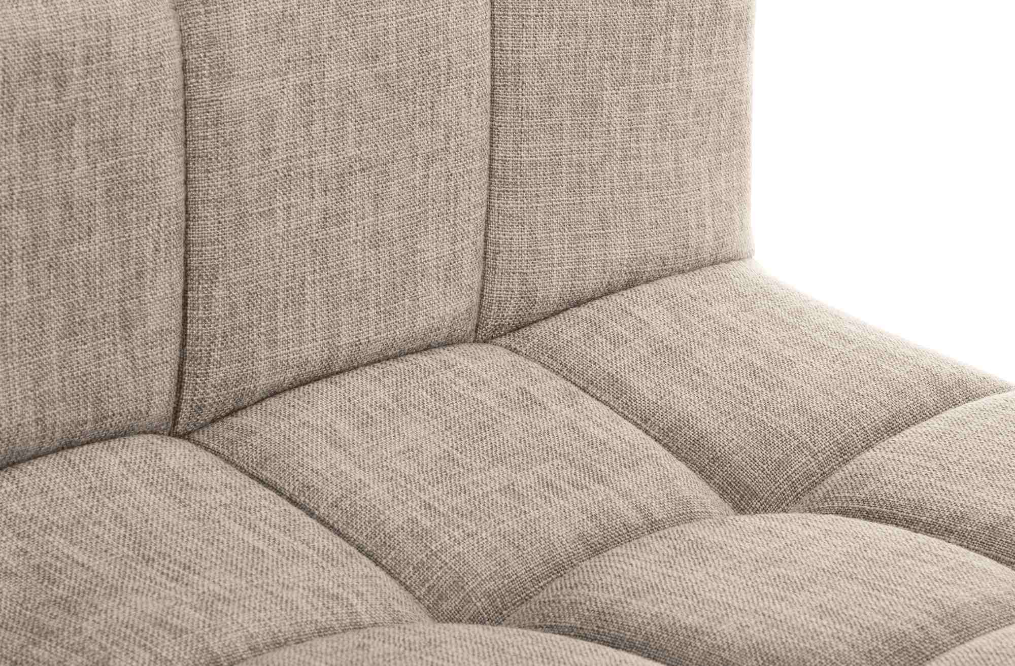 Barhocker Calma Stoff weiß, creme