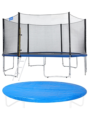 Trampolin Ø366cm inkl Sicherheitsnetz TÜV SÜD GS Abdeckung