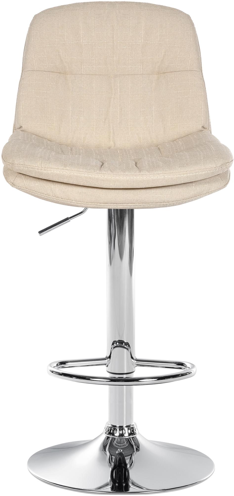 Barhocker Laurel Stoff chrom, creme