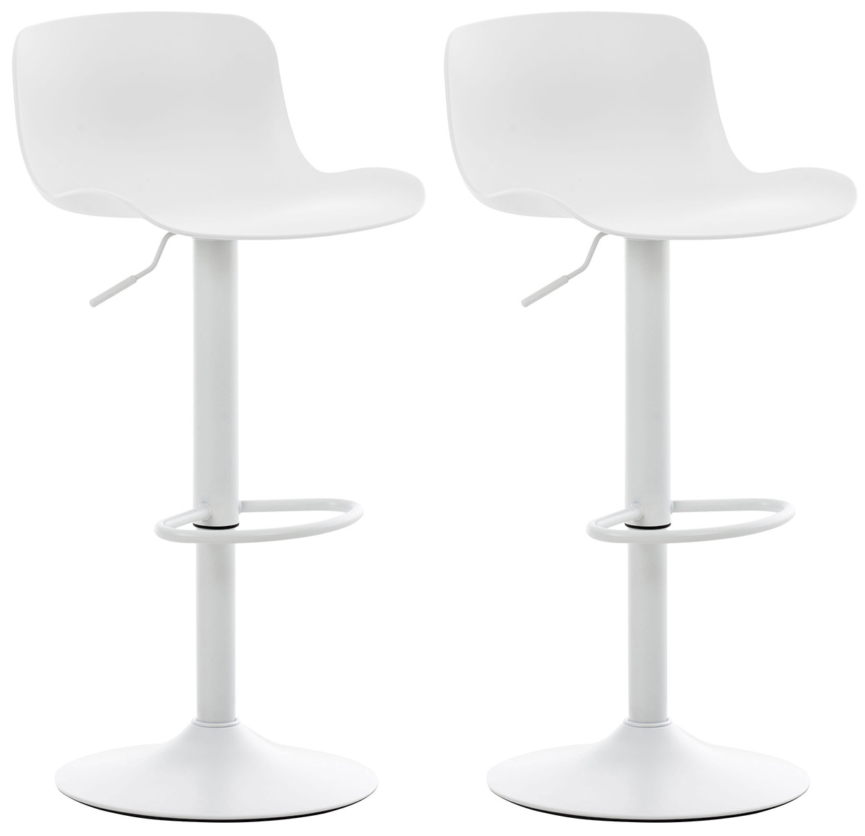 2er Set Barhocker Almada, weiß