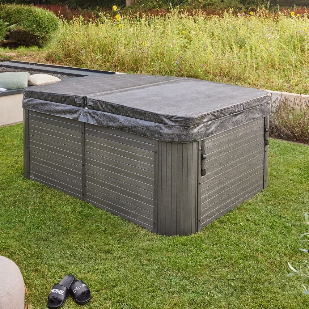 Outdoor Whirlpool BEACH - Mit Treppe und Thermoabdeckung
